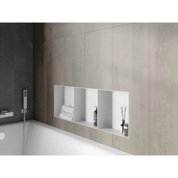 Вбудована полиця MEXEN X-Wall-NR 90 WHITE без обідка