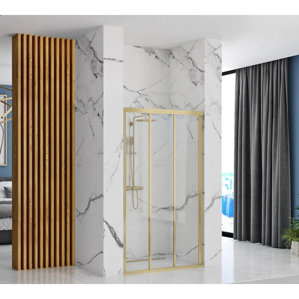 Душевая дверь REA ALEX 90 BRUSHED GOLD