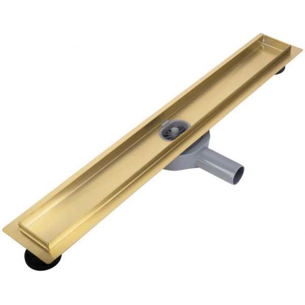Трап для душа REA NEOX 100 PRO BRUSHED GOLD 2в1 матовое золото