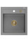 Гранітна кухонна мийка MEXEN VITO GREY + сифон GOLD