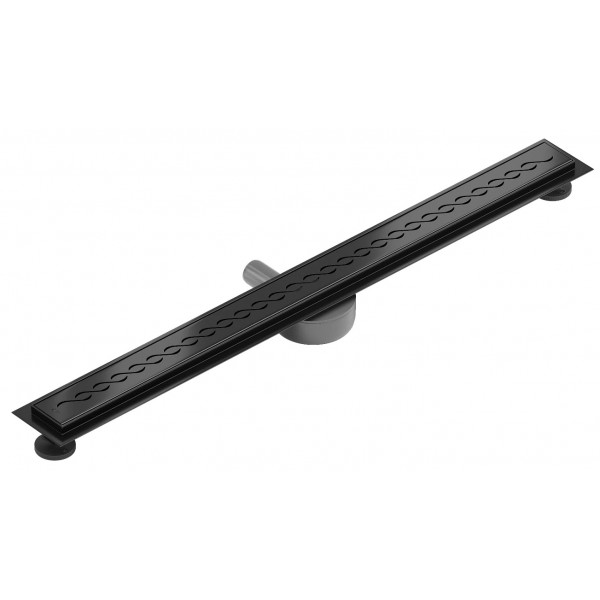 Трап для душу MEXEN FLAT 90 M18 BLACK 360° чорний
