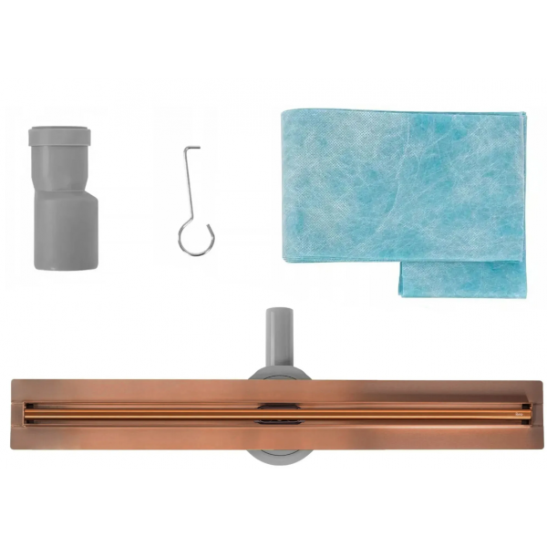 Трап для душа REA NEOX 70 SLIM PRO BRUSHED COPPER