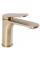 Смеситель для раковины (умывальника) REA MARCO BRUSHED GOLD низкий