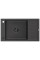 Гранітна кухонна мийка MEXEN ELIAS BLACK GRANITE + сифон BLACK