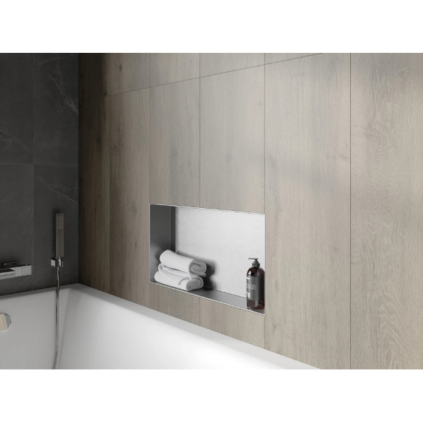 Вбудована полиця MEXEN X-Wall-NR 60x30 INOX без обідка