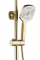 Душевой гарнитур REA STORM 2.0 BRUSHED GOLD с изливом