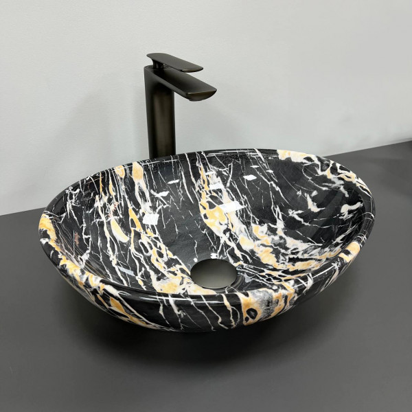 Умывальник (раковина) VBI PARMA BLACK OPAL GLOSSY накладной