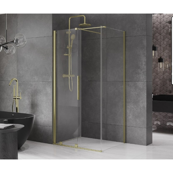 Душова кабіна MEXEN VELAR 120х110 BRUSHED GOLD