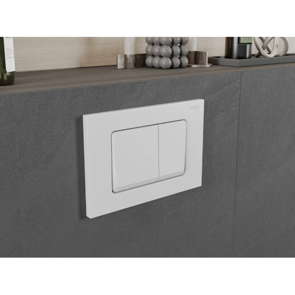 Кнопка змиву для інсталяції MEXEN FENIX 10 XS WHITE MATT
