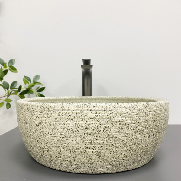 Умывальник (раковина) VBI CORRIDONIA BEIGE STONE MATT накладной
