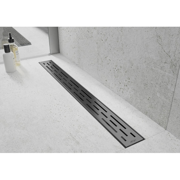 Трап для душу MEXEN FLAT 100 M01 BLACK чорний