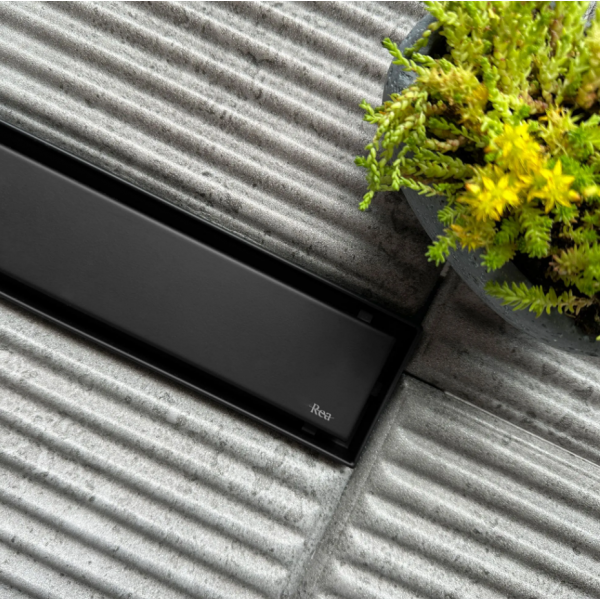 Трап для душа REA NEOX 50 PRO BLACK 2в1 черный
