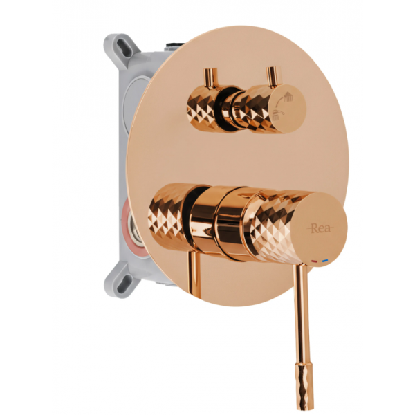 Душевая система REA LUNGO DIAMOND COPPER + BOX скрытого монтажа