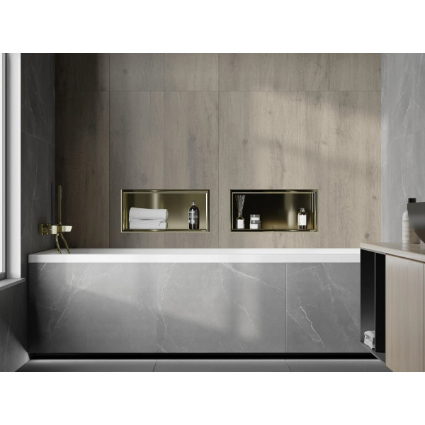Вбудована полиця MEXEN X-Wall-R 45x20 GOLD з обідком