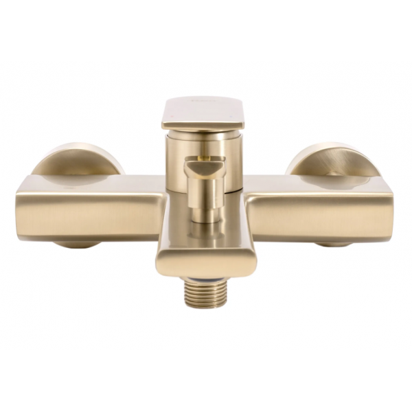 Змішувач для ванни та душу REA VERSO BRUSHED GOLD настінний з виливом