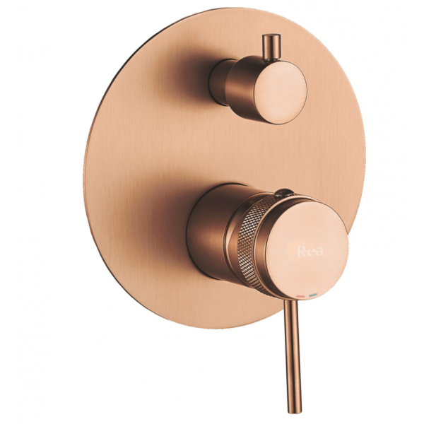 Душевая система REA LUNGO GRIP BRUSHED COPPER + BOX скрытого монтажа