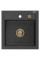 Гранітна кухонна мийка MEXEN VITO BLACK GRANITE + сифон GOLD