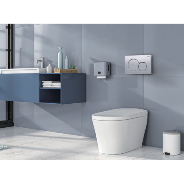 Панель змиву KOER KT-0601-01 пластикова, кнопка кругла (KR5174)