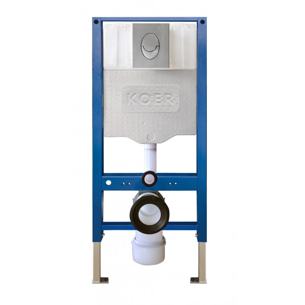 Інсталяція для підвісного унітазу Koer KT-0503-01 500x126x1150mm з панеллю змиву KT-0606-01 Хром (KR5347)