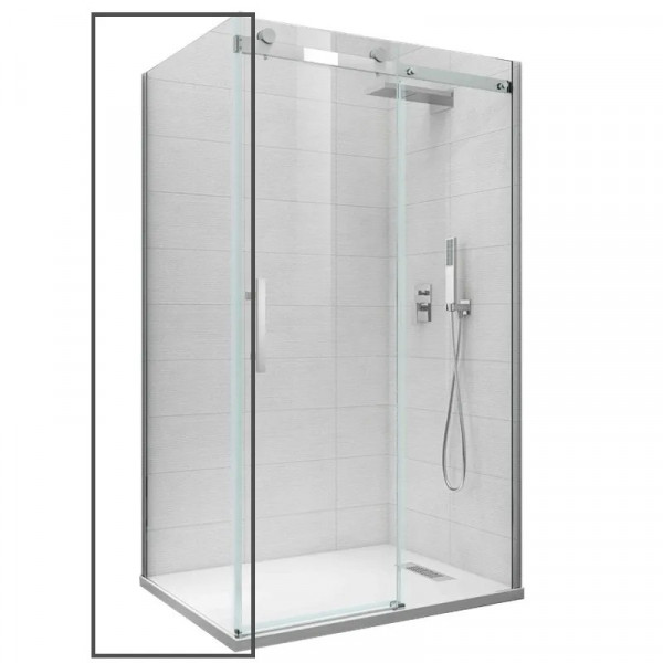 Бічна стінка до кабіни Koer SR SW01-90x200-TR-01 прозоре скло Easy Clean 8мм, хром (KR5381)