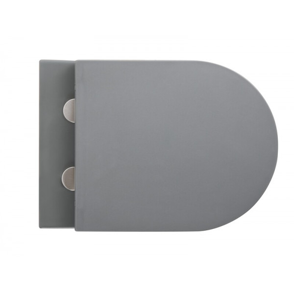 Унітаз підвісний Mixxus Premium TOPPER-0303-R GRAY 495x370x350mm система змиву RIMLESS (MP6657)