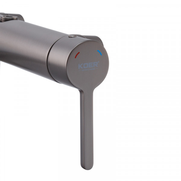 Душова колонна зі змішувачем Koer KB-56029-07 3 функції, колір графіт (KR5497)