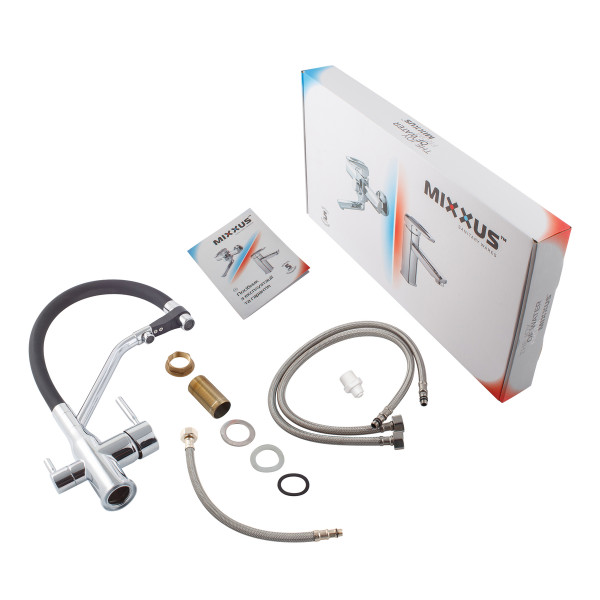 Змішувач для кухні MixxusPremium Gravity 021 REFL.BLACK (MI6977)