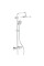 Душова колона з термостатичним змішувачем Koer KB-55013-01 (Колір хром) (KR4730)