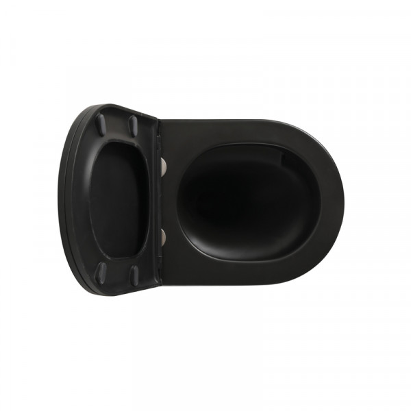 Унітаз підвісний Mixxus Premium BEVEL-0304-T1 BLACK 480x360x360mm сист. змиву TORNADO 1.0 (MP6677)