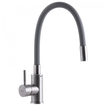 Змішувач на кухню з сірим гнучким виливом Zerix SUS-011 (ZX3130)