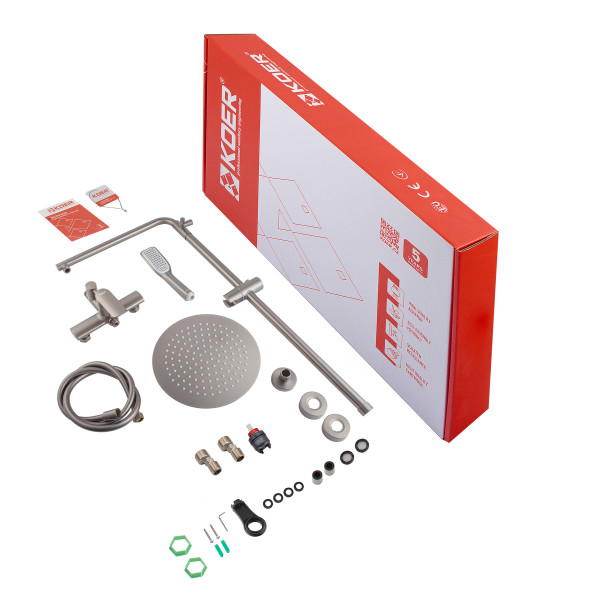 Душова колона зі змішувачем Koer KB-52028-07, 2 функції (KR5312)