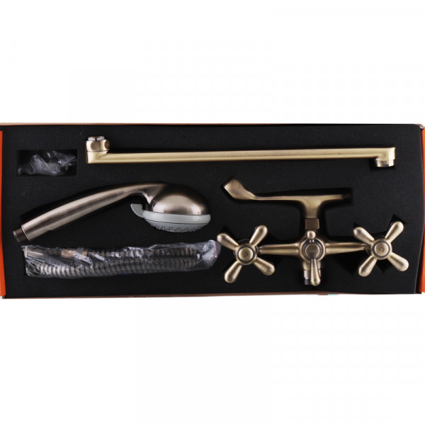 Смеситель для ванны Haiba Dominox 143 бронзовый (HB0068)