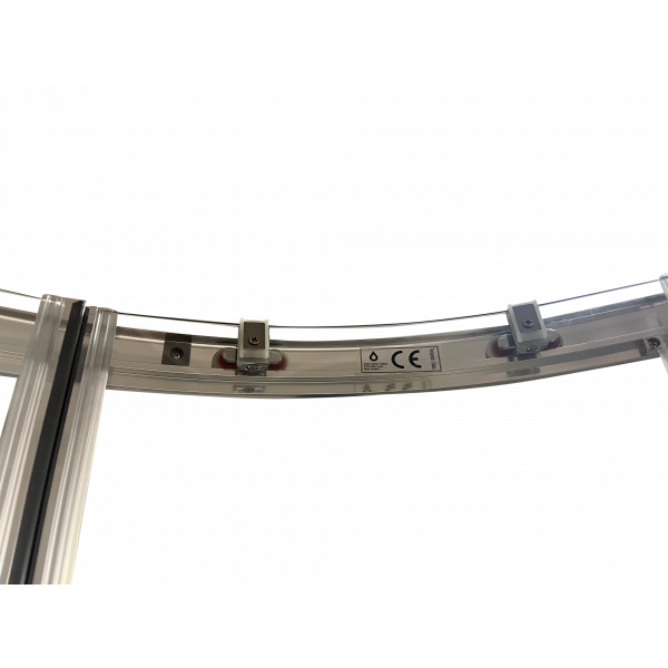 Душова кабіна без піддону Koer SR SC04-100x100x195-TR-01 прозоре скло Easy Clean 5мм, хром (KR5361)