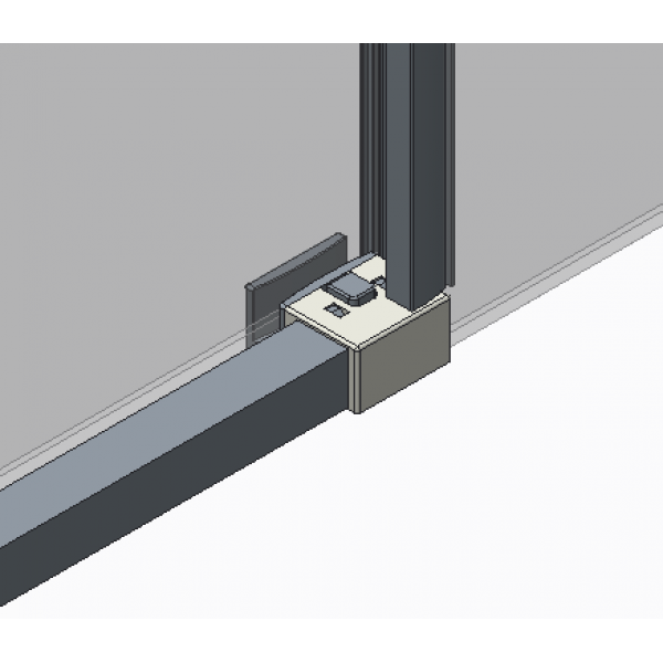 Двері в нішу Koer SR SD05-120x200-TR-01 прозоре скло Easy Clean 6мм, хром (KR5405)
