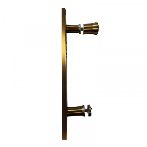 Двері в нішу Koer SR SD01-120x200-TR-12 прозоре скло Easy Clean 8мм, матове золото (KR5377)