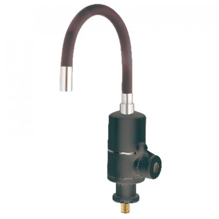 Проточний водонагрівач Zerix ELW06-F Black з силіконовим виливом (ZX5032)