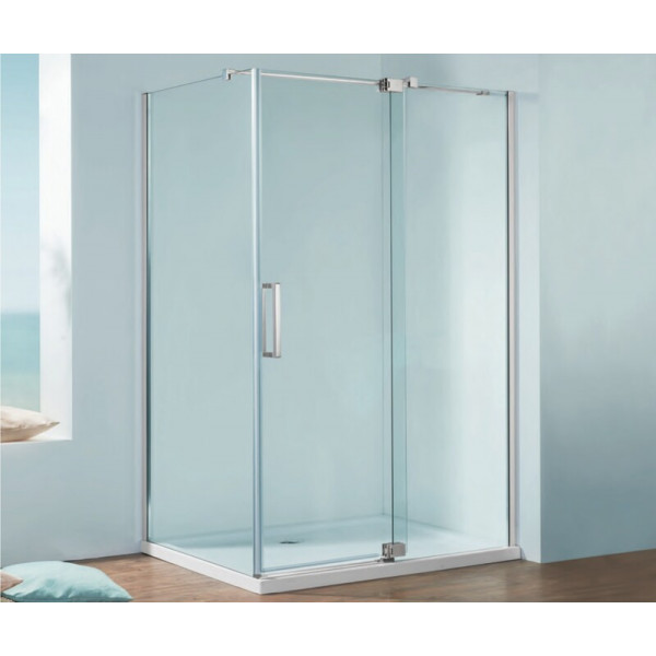 Душова кабіна без піддону Koer SR SC02-120x90x200-TR-01 прозоре скло Easy Clean 8мм, хром (KR5354)