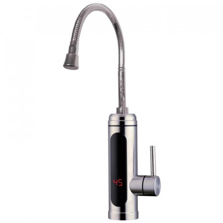 Водонагрівач ZERIX ELW34-EF 3 kW проточн., НЕРЖ, З ІНД. ТЕМП., РЕФЛ. вилив, на мийку (ZX4935)