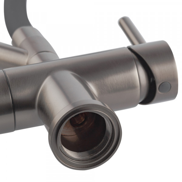 Кухонний змішувач з силік. виливом і вих. для питної води KOER KB-72006-07 (KR3382)