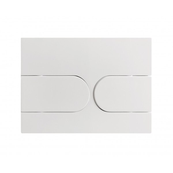 Панель змиву Koer KT-0604-03 240x160x10mm пластикова, кнопка закруглена (KR5322)