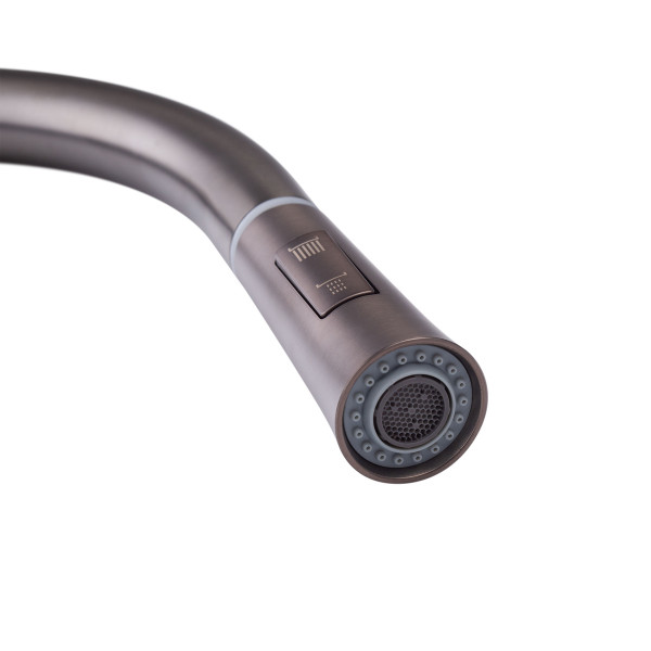 Змішувач для кухні з висувним виливом Mixxus Premium PULL 014 GRAPHITE (MI6959)