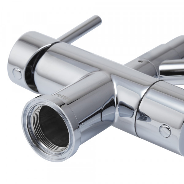 Кухонний змішувач з силік. виливом і вих. для питної води KOER KB-72006-01 (KR3379)