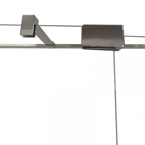 Душова кабіна без піддону Koer SR SC02-100x80x200-TR-01 прозоре скло Easy Clean 8мм, хром (KR5355)