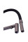 Змішувач для кухні з гнучким виливом на дві води Zerix KIT-021 Graphite REFL.Black з нерж. сталі (ZX5559)