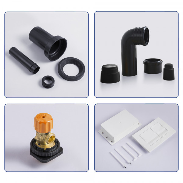 Комплект інсталяційний для унітазу Koer KT-0502-01 (з пан. змиву KT-0602-01 Хром + звукоіз.)  (KR5171)