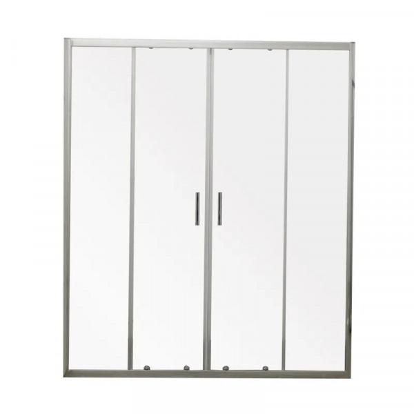 Двері в нішу Mixxus Premium DIVERSE SD01-160x185-TR Chrome прозоре скло 5мм (MI6875)