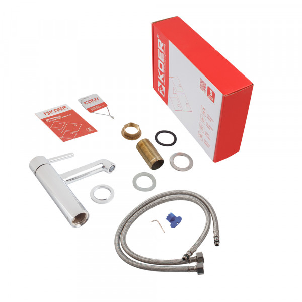 Змішувач для умивальника Koer KB-10029-01 Колір хром (KR5478)