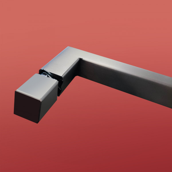 Шторки скляні на ванну Koer SR BS04-95x140-TR-07 прозоре скло 6мм, графіт (KR5404)