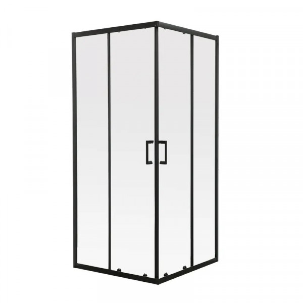 Душова кабіна без піддону Mixxus Premium DIVERSE SC02-90x90x195-TR Black прозоре скло 5мм (MI6862)