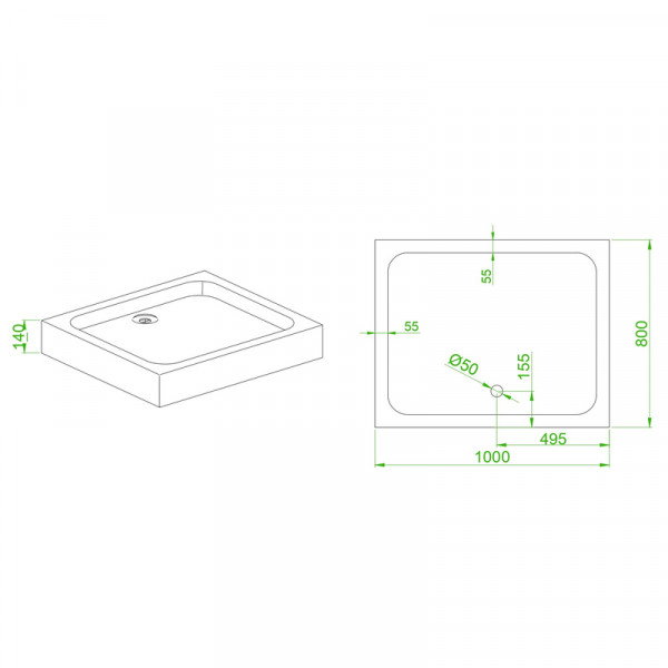 Душова кабіна з низьким піддоном MIXXUS HARD SCT01-100x80x198-TR CHROME прозоре скло 5мм NEW (в 2 ящ) (MI8367)